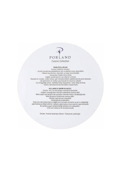 Porland Beyaz Sahan Takımı 3 Parça 21-17-14 Cm 04a+p022146