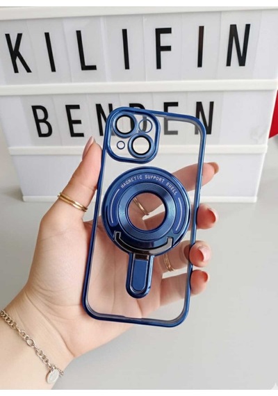 Apple Uyumlu iPhone 15 Magsafe Kılıf Modeli Mavi