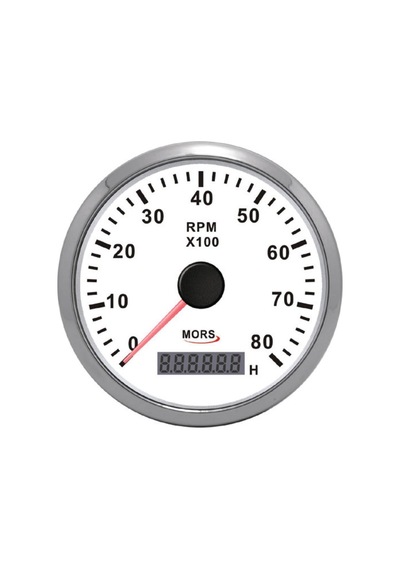 Mors Devir Göstergesi Motor Zaman Saatli 12-24V 8000 Rpm Beyaz