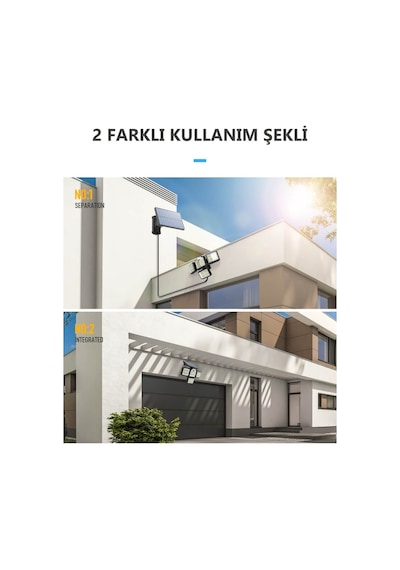 Technojet Solar Güneş Enerjili 198 Ledli Kumandalı Hareket Sensör