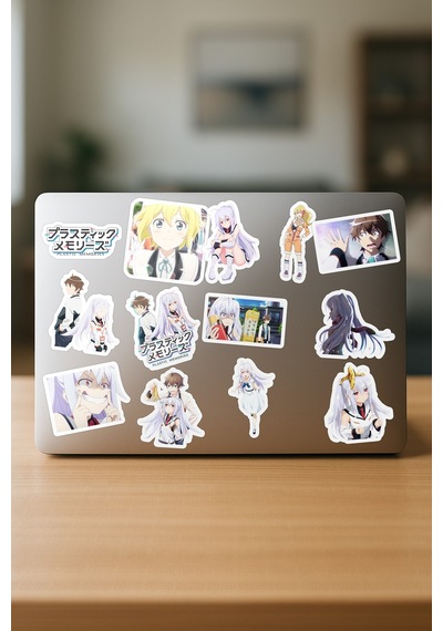 Plastic Memories Anime Sticker Paketi 20 Adet Çok Renkli