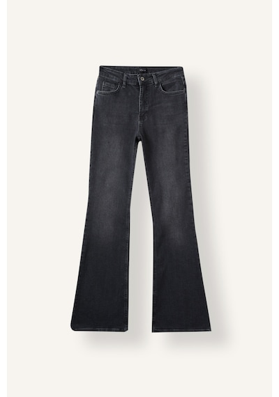Defacto Mia Flare Fit Yüksek Bel Beş Cepli Jean Pantolon I4998ax26wnnm40 Siyah-nm40
