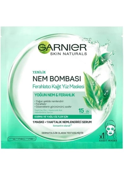 Kağıt Yüz Maskesi Ferahlatıcı Nem Bombası 28 Gr