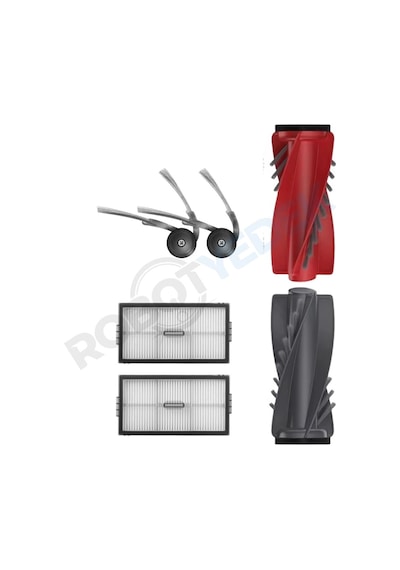 Roborock Qrevo Edge 2 Pro Uyumlu Mopsuz Fırça Hepa Filtre Seti-5 Parça