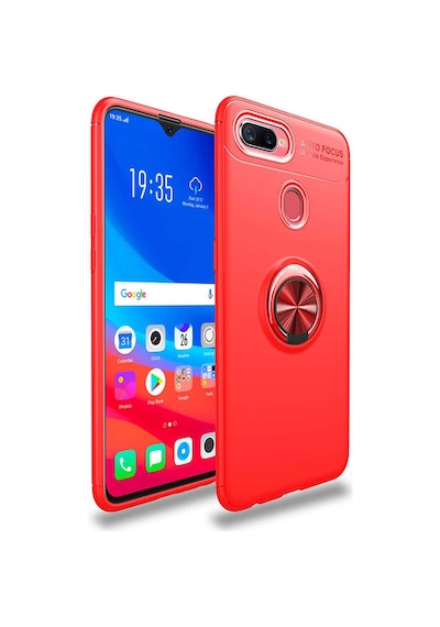 Oppo A12 Kılıf Zore Ravel Silikon Kapak - Kırmızı