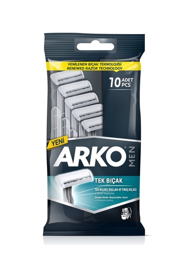 Arko Men Tek Bıçak Tıraş Bıçağı 10'lu - 4 Adet Tarı