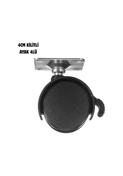 Kilitli 4cm Ayak - Lisinya Siyah