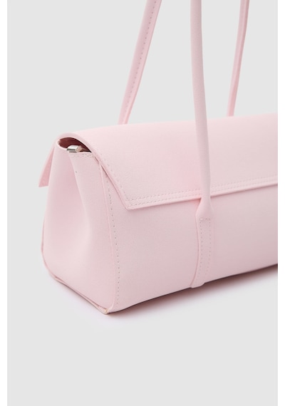 Shule Bags Mari Vintage Baget Çanta Pudra Pembe