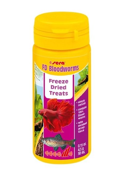Sera Fd Bloodworms Kan Kurdu 50 ML Betta Beta Balık Yemi