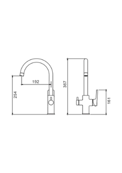 Valtemo Versa Arıtmalı Eviye Bataryası Artgray Vm-2543 Antrasit - Gri