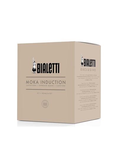 Bialetti - Exclusive İndüksiyon: 2 Cups Ocak Üstü Espresso Pişirici - 100ml - Kırmızı Renk - Al Sku: Smg8690010568588