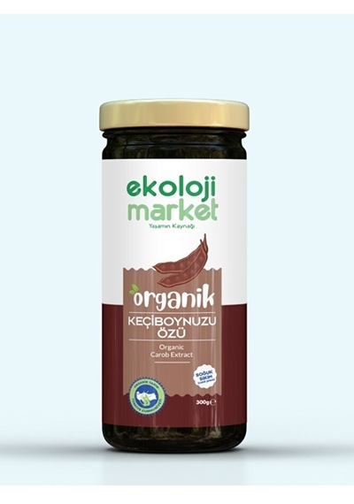 Ekoloji Market Organik Çiğ Tahin 230 G + Organik Keçiboynuzu Özü 300 ML