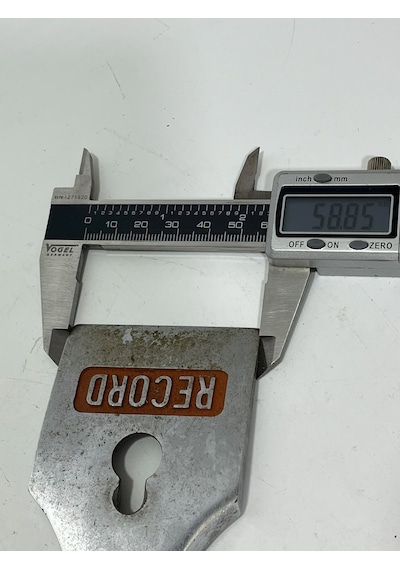 Record İngiliz Antika Ahşap El Rendesi Bıçağı 002