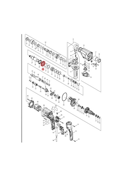 Makita HR2610T Darbe Dişli Ürün Kodu 227360-7