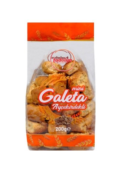 Tadolya Ayçekirdekli Mini Galeta 200 G - 8 Adet Tarı