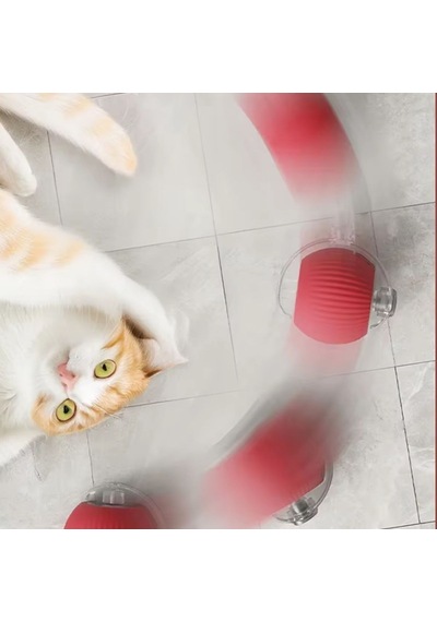 Go İthalat Şarjlı Otomatik Hareketli Kedi Köpek İçin 360 Derece Dönen İnteraktif Akıllı Oyun Topu