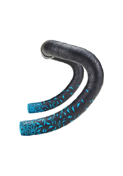 Supacaz Gidon Bantı Bt-49 Super Sticky Kush Neon Blue Star Fade/ano Blue Gidon Tıpası Siyah