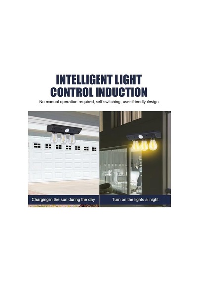 Solar Led Lamba 3w Yt-819 Siyah
