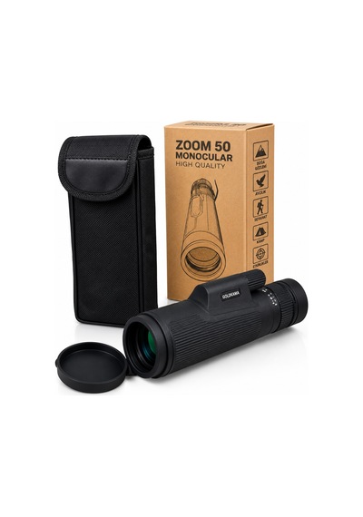 Yüksek Zoomlu Hd Monoküler El Dürbünü Av, Kamp, Doğa Gözlemi İçin Suya Dayanıklı Dürbün Siyah