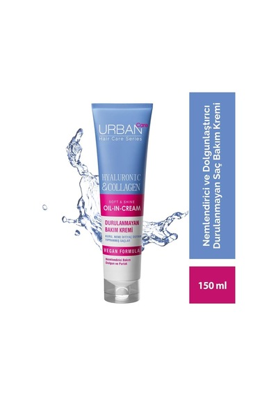 Urban Care Hyaluronik Asit & Kolajen Kuru Ve Cansız Saçlara Özel Durulanmayan Bakım Kremi 150 Ml- Vegan