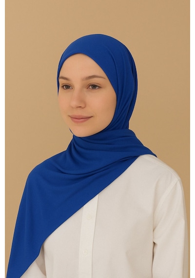 Mim Eşarp Enba Penye Pamuksu Şal Saks