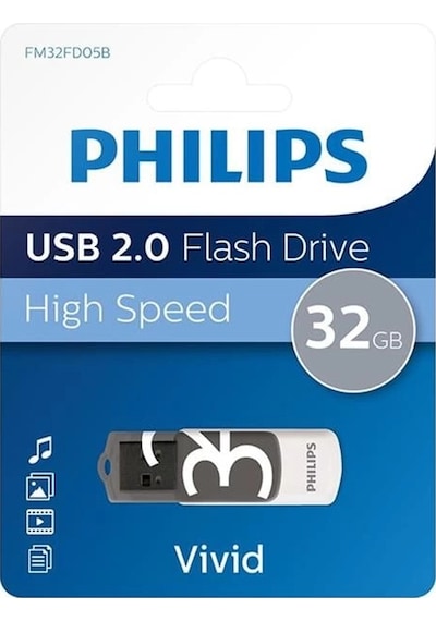 Philips Vivid Serisi 32gb Usb 3.0 Super Speed Flash Bellek Fm32fd00b/00