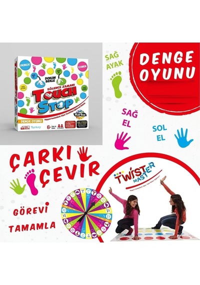 Twister Master Denge Oyunu Yeni Versiyon Çok Renkli