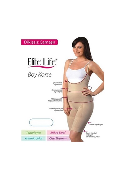 Elite Life 895 Dikişsiz Kadın Boy Toparlayıcı Bayan Korse