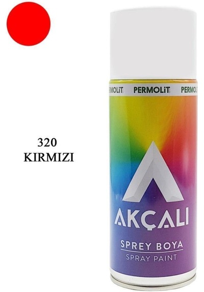 12 Adet Akçalı Toptan Sprey Boya Kırmızı 400Ml 12 Adet 1 Koli