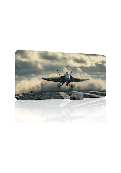 Airplane Uçak Kaymaz Dikişli Kauçuk Oyuncu Mousepad V3 - 90x40 Xxl Gaming Mouse Pad Fare Altlığı