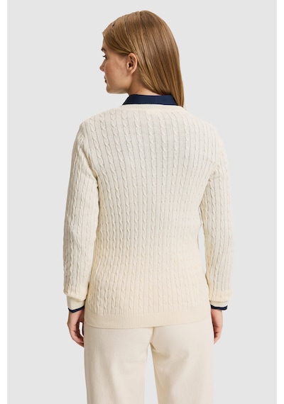 U.S. Polo Assn. Kadın Beyaz Basic Kazak 50327575-vr265 Fıldısı