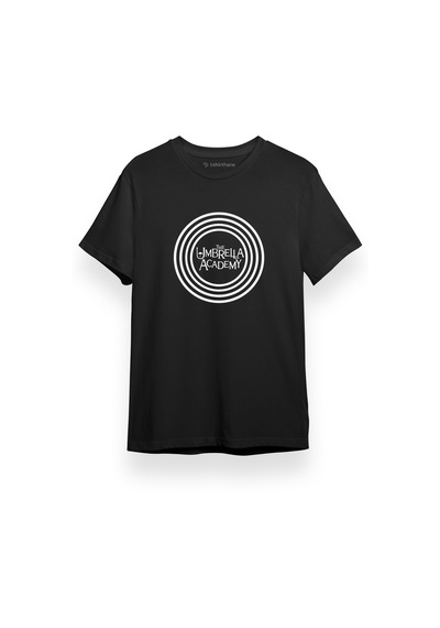 The Umbrella Academy Circle Logo Siyah Kısa Kol Erkek Tshirt 001