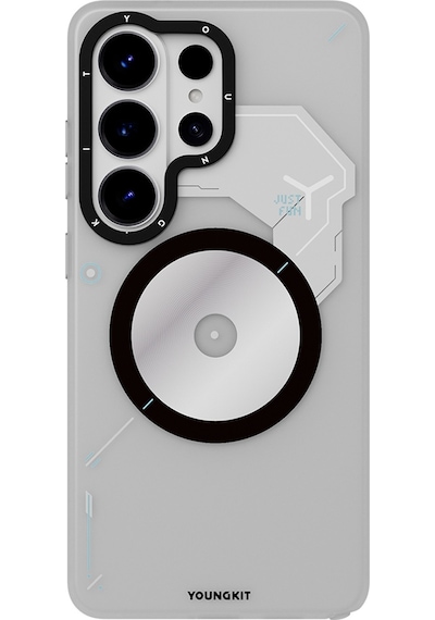 Galaxy S26 Ultra Kılıf M-safe Uyumlu Disk Desenli Youngkit Disc Battle Kapak Gri
