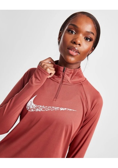 Nike Swift Dri-fıt Swoosh Run Dm7769-691 Kadın Koşu Üstü Uzun Kollu Top Kadın Sweatshirt Kiremit