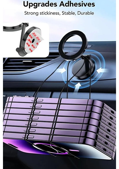 Güçlü Magnetic Torpido Üstü Araç İçi Telefon Tutucu Magsafe Uyuml