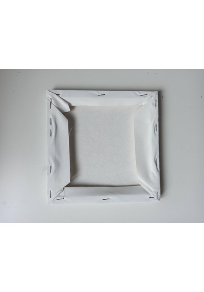 Figürlü Tuval Boyama Seti 20x20 Cm 1 Adet Fırça, 6 Renk Akrilik Boya Ve Referans Görselli Hobi & Kendin Yap Boyama Kiti 2, Çiçek Kelebek