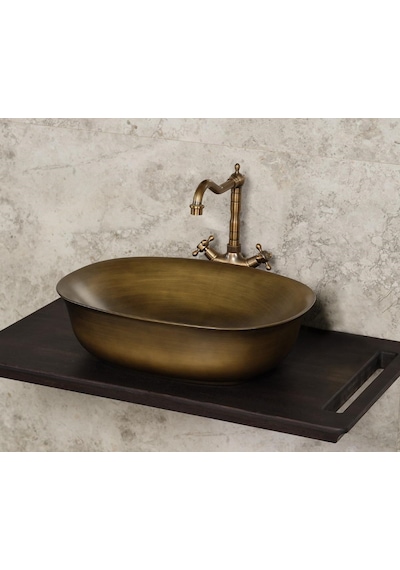 Tezgah Üstü Lavabo Bronz