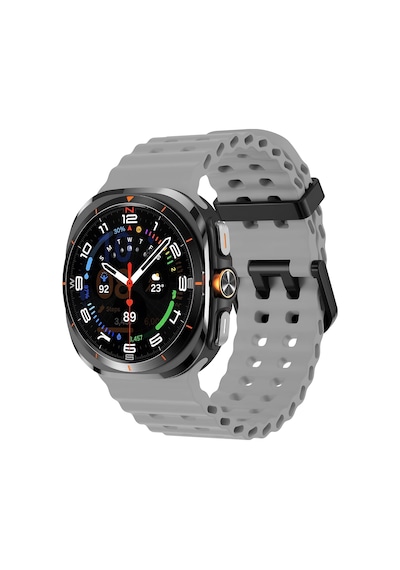 Samsung Galaxy Watch Ultra 47mm İle Uyumlu Delikli Model Ocean Loop Yumuşak Ve Hafif Silikon Kordon Çok Renkli