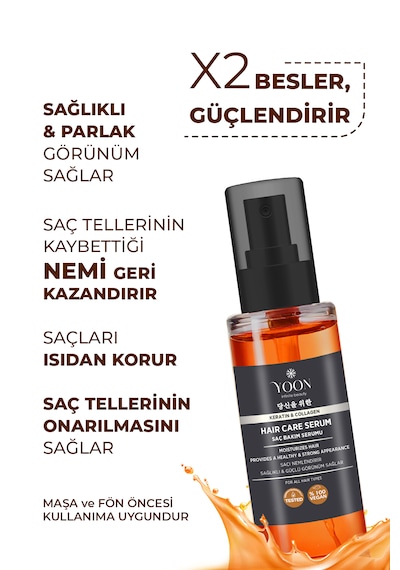 Yoon 3'lü Besleyici, Onarıcı Saç Spreyi, Saç Maskesi, Saç Serumu