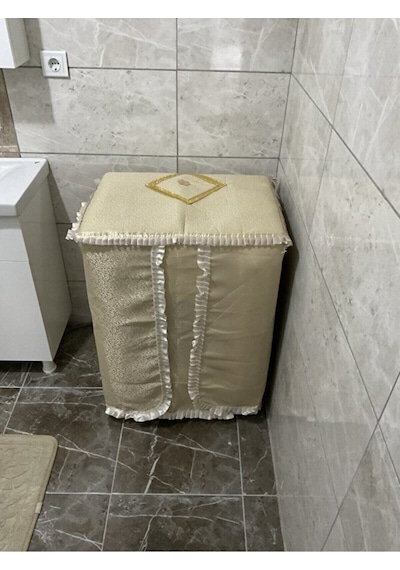 Çamaşır Makinesi Örtüsü - Sarı Çok Renkli