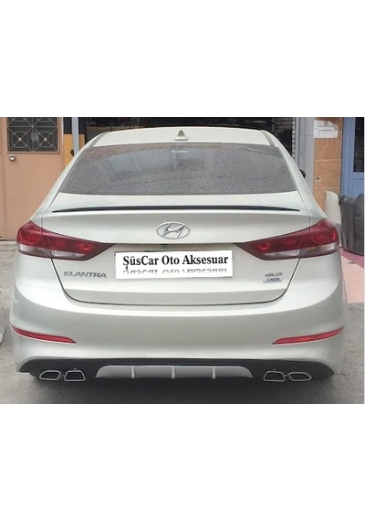 Hyundai Elantra Bagaj Üstü Spoiler Bagaj Çıtası - Parlak Beyaz