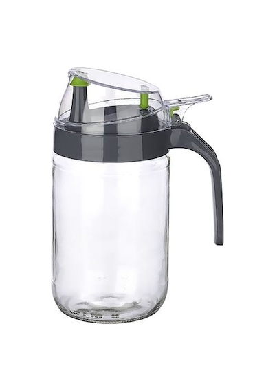 Cam Kulplu Yağdanlık Sirkelik Sosluk 660 Ml 1 Adet - Mh-137082102 Siyah