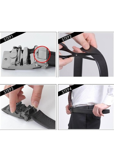 Bison Denim Mekanizmalı Hakiki Deri Italyan Kemer 130 Cm