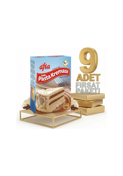 Afia Sade Pasta Kreması 9x150 Gr