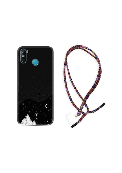 Infinix Smart 4 Kılıf Rasta Boyun Askılı Mountain 1827