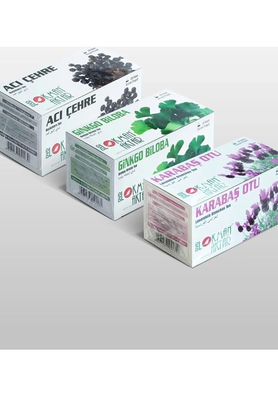 Lokman Aktar Acı Çehre + Ginkgo Biloba + Karabaş Çayı 3 x 20'li