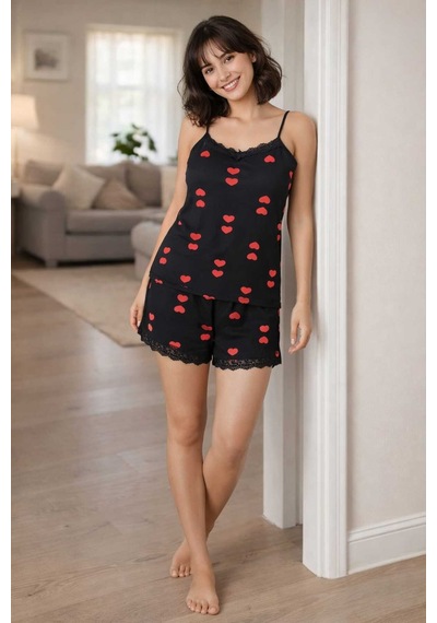Tenra Kadın Şortlu Pijama Takımı Çok Renkli