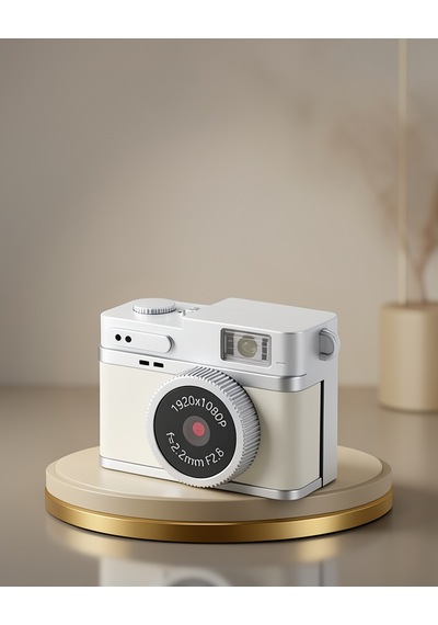 Mini Kamera Retro Tasarım 128gb Hafıza Uczzzlk027kamerabeyaz-2
