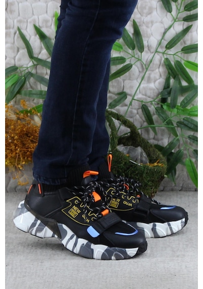 Fort Guja 24k573 Rahat Esnek Sneaker Erkek Spor Ayakkabı Siyah