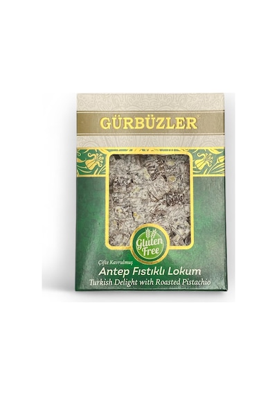 Gürbüzler Glutensiz Çifte Kavrulmuş Antep Fıstıklı Lokum 400 G